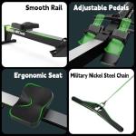 MettleMatic Home Rowing Machine with Bluetooth Display