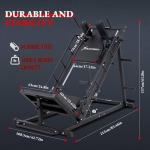 14-Gauge Steel Leg Press & Hack Squat Machine