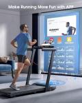 TOPUTURE 2-in-1 Folding Treadmill for Home Office
