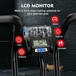 Air Resistance Exercise Bike with Bluetooth & Handlebars