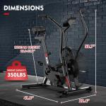 Air Resistance Exercise Bike with Bluetooth & Handlebars