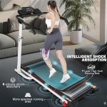 Folding Treadmill with Desk and Adjustable Height