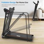 Senior Walking Treadmill with Long Handrails - Foldable