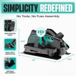 MODVEL Under Desk Elliptical with Adjustable Resistance