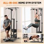 Compact Foldable Home Gym with Pull-Up Station