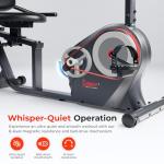 Sunny Health & Fitness Recumbent Smart Bike with App