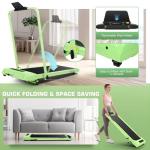 Portable Foldable Treadmill with Incline and Handle Bar