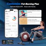 Bluetooth Magnetic Rowing Machine with 16 Resistance Levels