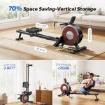 Bluetooth Magnetic Rowing Machine with 16 Resistance Levels