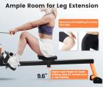 350 LBS Magnetic Rowing Machine with LCD Monitor