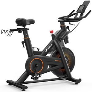 MERACH Magnetic Exercise Bike with App & Tablet Mount