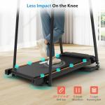 Senior Walking Treadmill with Long Handrails - Foldable