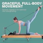 Foldable Wooden Pilates Reformer for Home Workouts