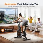 MERACH Magnetic Exercise Bike with App & Tablet Mount
