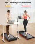 TOPUTURE 4-in-1 Compact Folding Treadmill with Incline