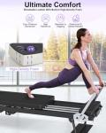 Foldable Pilates Reformer with Jump Board & Resistance
