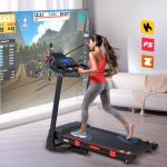 ATEEDGE Compact Foldable Treadmill with Auto Incline
