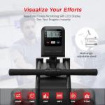 Water Rowing Machine with Bluetooth and Easy Assembly