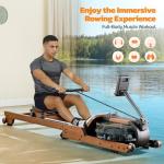 Dripex Foldable Water Rowing Machine for Home Gym