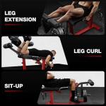 JELENS Adjustable Leg Curl and Extension Machine