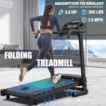 Foldable Treadmill with APP Control and LED Display