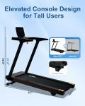 BORGUSI Foldable Treadmill with Auto Incline