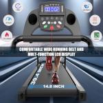 Foldable Treadmill with APP Control and LED Display