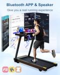 BORGUSI Foldable Treadmill with Auto Incline