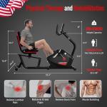 HARISON Magnetic Recumbent Exercise Bike with Monitor