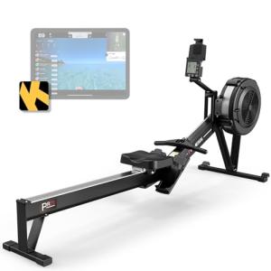 PASYOU Foldable Air Rowing Machine with Bluetooth Monitor
