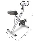 Exerpeutic Foldable Exercise Bike with LCD Display