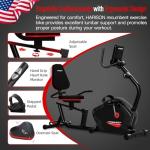 HARISON Magnetic Recumbent Exercise Bike with Monitor