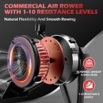 PASYOU Foldable Air Rowing Machine with Bluetooth Monitor