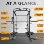 Smith Machine Power Cage with Cable System