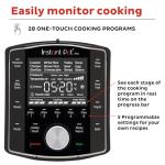 Versatile 10-in-1 Instant Pot Pro Cooker - Black