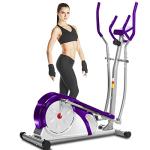 ANCHEER Home Gym Elliptical Machine with LCD Monitor