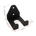 YZZHAJ Vertical Barbell Wall Mount Hanger