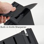 15-Piece Self-Sharpening Kitchen Knife Set - Black