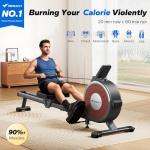 Merach Magnetic Rowing Machine with LCD Monitor