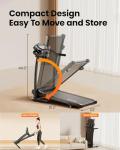 YUEJIQI Foldable Treadmill with Incline and Speakers