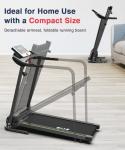 Redliro Foldable Walking Treadmill with Long Handrail