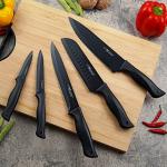 15-Piece Self-Sharpening Kitchen Knife Set - Black