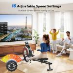 Merach Magnetic Rowing Machine with LCD Monitor