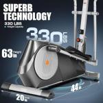 ANCHEER Hyper-Quiet Elliptical Machine for Home Fitness