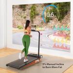 VZYTV 2-in-1 Portable Treadmill with Incline