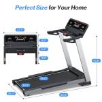 WELLFIT Heavy-Duty Treadmill with Bluetooth & Incline