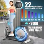 ANCHEER Hyper-Quiet Elliptical Machine for Home Fitness