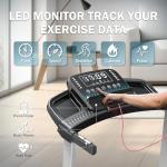 Foldable Incline Treadmill with Bluetooth Speaker