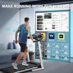 Foldable Incline Treadmill with Bluetooth Speaker