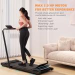 DeerRun 3-in-1 Foldable Walking Pad Treadmill